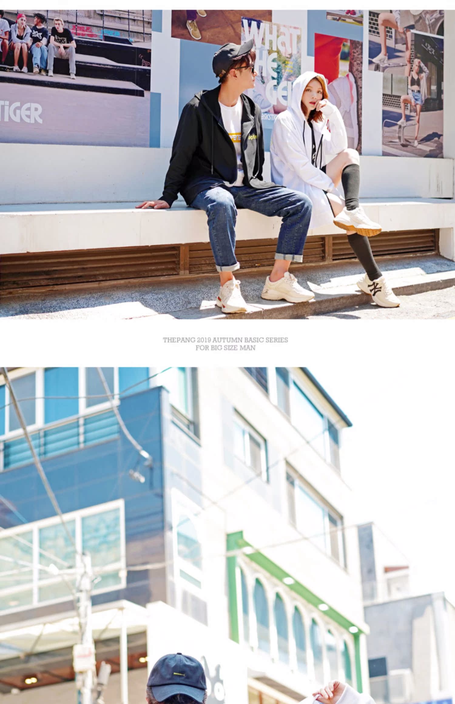 THE PANG Tide thương hiệu áo len nam size lớn cộng với phân bón để tăng áo len cardigan cho đôi tình nhân béo mập mùa thu - Cực lớn phối đồ nam đẹp