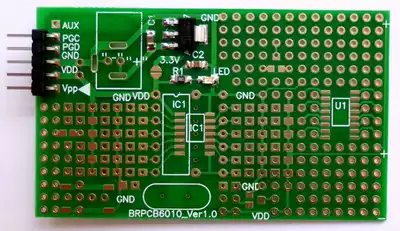 8 Simple development board for 14-pin PIC single chip 12F615 16F505 16F630 16F616