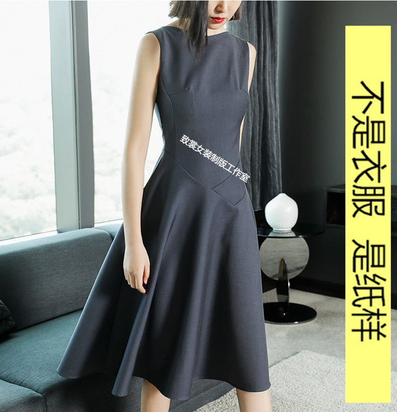 手工制作法式温柔韩版连衣裙1:1实物裁剪图纸，如何选择最合适的DIY图纸模板？