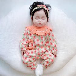 UK LMKL Baby Baby Clothes Autumn Baby Girl Boomsuit Full Moon Hundred Days Super Cute Climbing Clothes