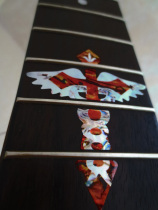 Guitar Fretboard Sticker Guitar Accessories Neck Guitar String Button Knob Guitar Guard Cross Angel Yellow