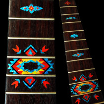 Indian blue shell guitar fretboard sticker shake sound with decal guitar accessories on stage performance neck accessories