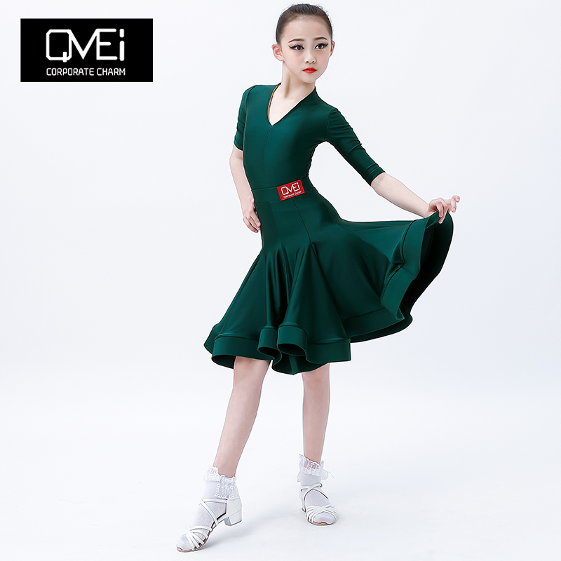 Attractive Latin Dance Girls Dance Female Dance Professional Competition Provide Artistic Exercise Practice Performance Fish Bone Dress