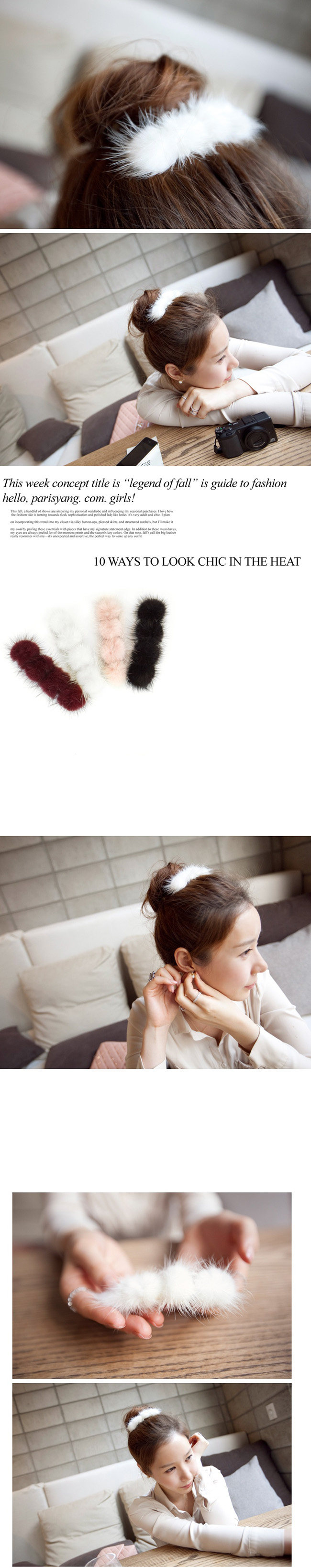 Accessoire cheveux en Laine plumes - Ref 1200206 Image 6