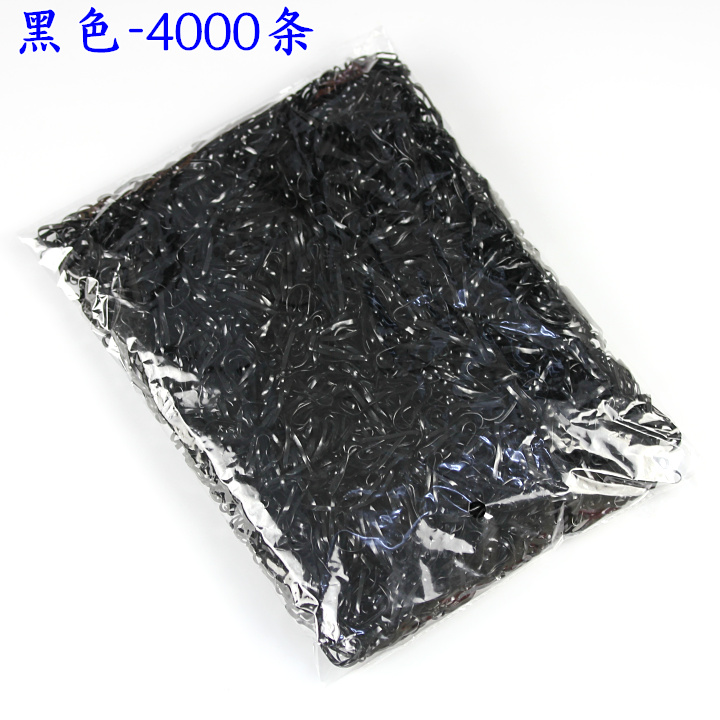 Cà vạt đen 4 nghìn phụ kiện tóc Hàn Quốc vương miện cao su dùng một lần cao su dùng một lần kẹp tóc dài