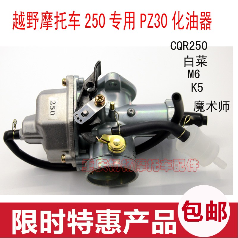 CQR250 Jialing cabbage magician motocross 250 engine special racing PZ30 carburetor