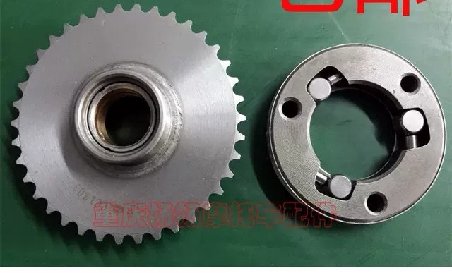 Suitable for Lifan Zong Shen Longxin locomotive CBT250 CA250 Yongyuan 350 double cylinder overrunning clutch