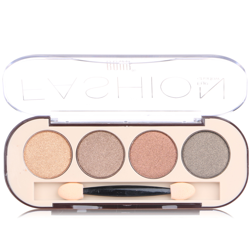 Bốn màu eyeshadow khay đào trang điểm trái đất màu bí ngô màu mermaid ngọc trai rượu vang đỏ không smudge người mới bắt đầu nature phấn mắt peripera