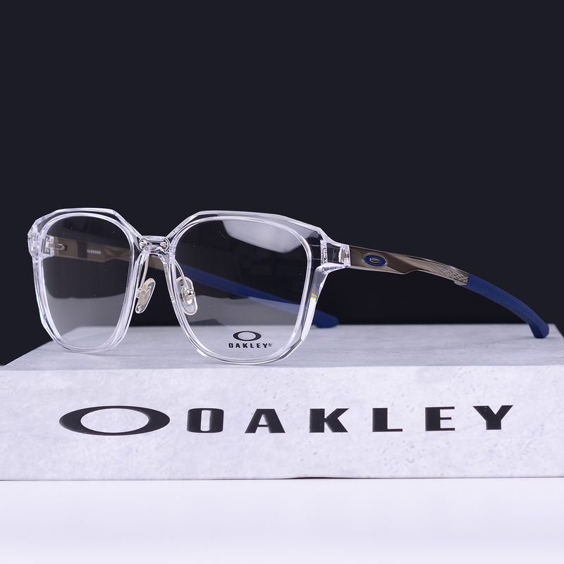 Oakley Slender Ox8193-0157 Myopia Glasses Frame with Adjustable Nose Pads, Non-Slip and Stable, Suitable for Large Wide Faces