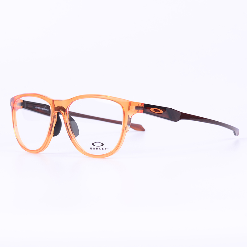 Oakley Admission a Ox8056F-0557 Asian Version Retro Round Frame Myopia Glasses Frame Brown