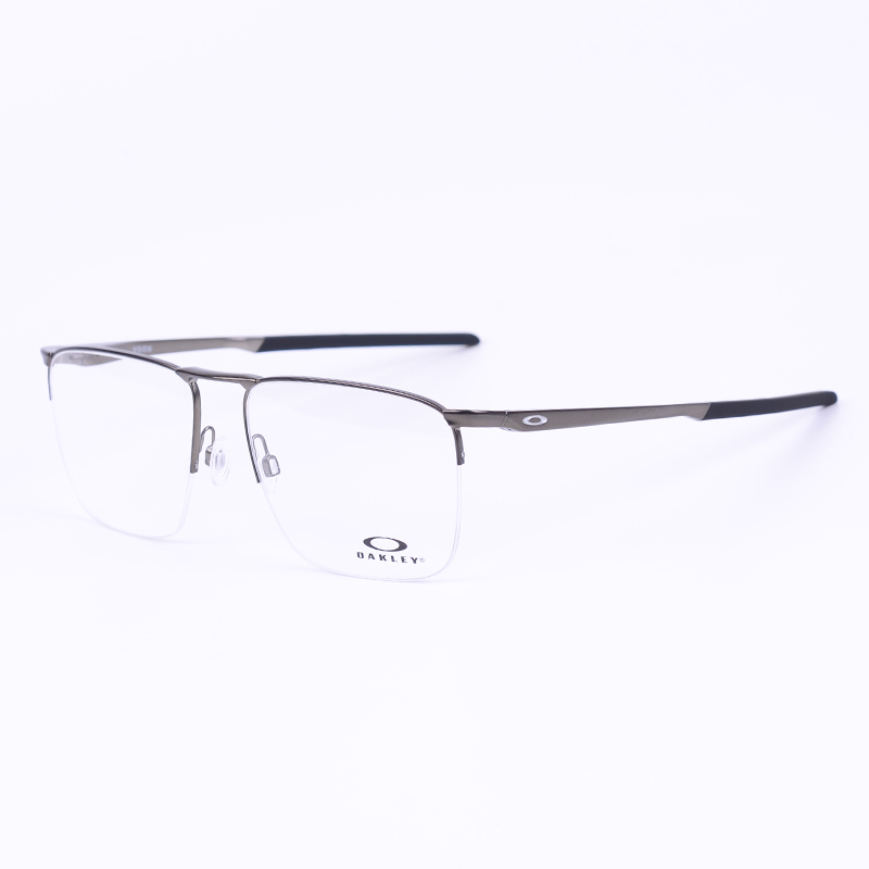 Oakley Voon Ox3026-0257 Alloy Metal Myopia Glasses Frame Half-Frame Adjustable Nose Pads