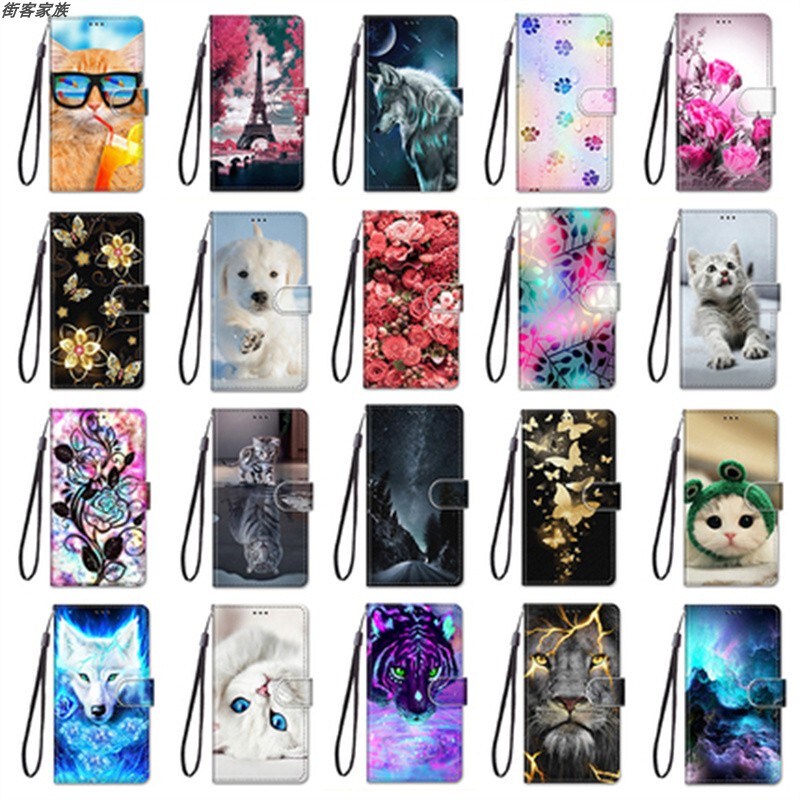 Suitable for Google Pixel 8/9 Pro Xl/7A/8A/9A Phone Case, Flip Cover Phone Protective Case, Anti-Drop Leather Case, Soft Silicone Shell, Full Edge Protection, Card Holder, Painted Design