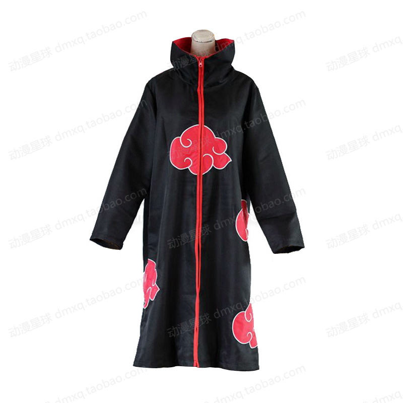 Hot Uchiha 鼬 quần áo Naruto Xiaoyou COSPLAY trang phục áo choàng nhẫn đắng không có hoạt hình trọn bộ - Nhẫn nhẫn kim tiền