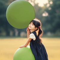 Матовый зеленый воздушный шар, воздушный насос, красная лента, 18 дюймов, 2 шт