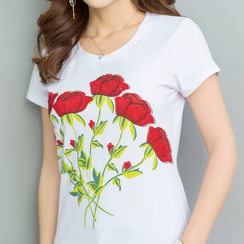 Хлопковая приталенная длинная приятная телу летняя футболка, короткий рукав, средней длины, большой размер, в корейском стиле