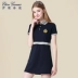 Eaton Jane Summer College Wind Girl Tennis Váy Sinh viên Búp bê Cổ áo Váy Váy ngắn tay áo - Sản phẩm HOT đầm maxi đẹp Sản phẩm HOT