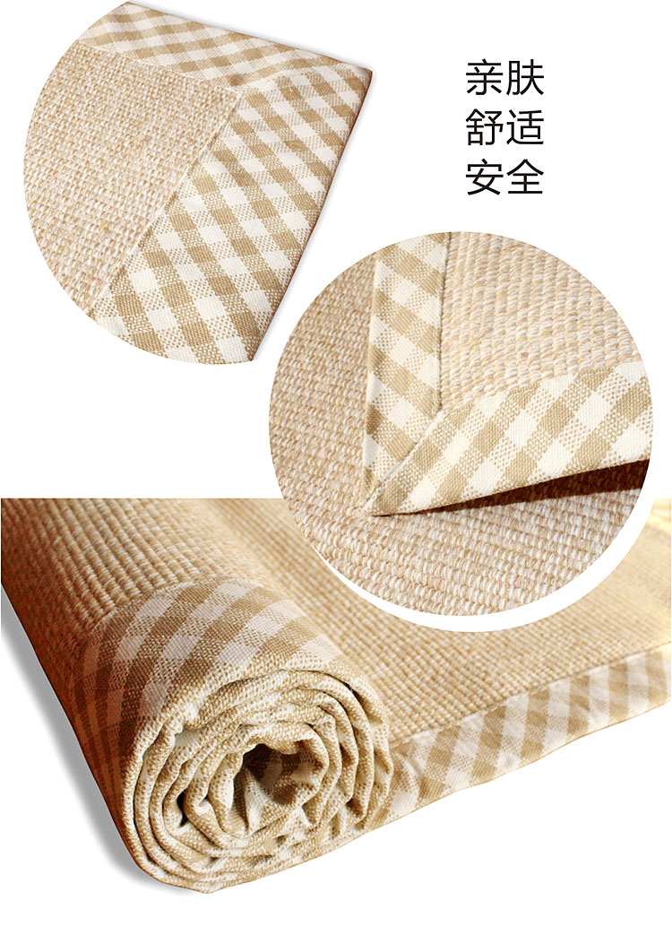 Đệm ghế sofa vải cotton thoáng khí và vải lanh dệt đệm cửa sổ phòng ngủ phòng khách thảm sàn có thể được tùy chỉnh thảm nhựa trải sàn
