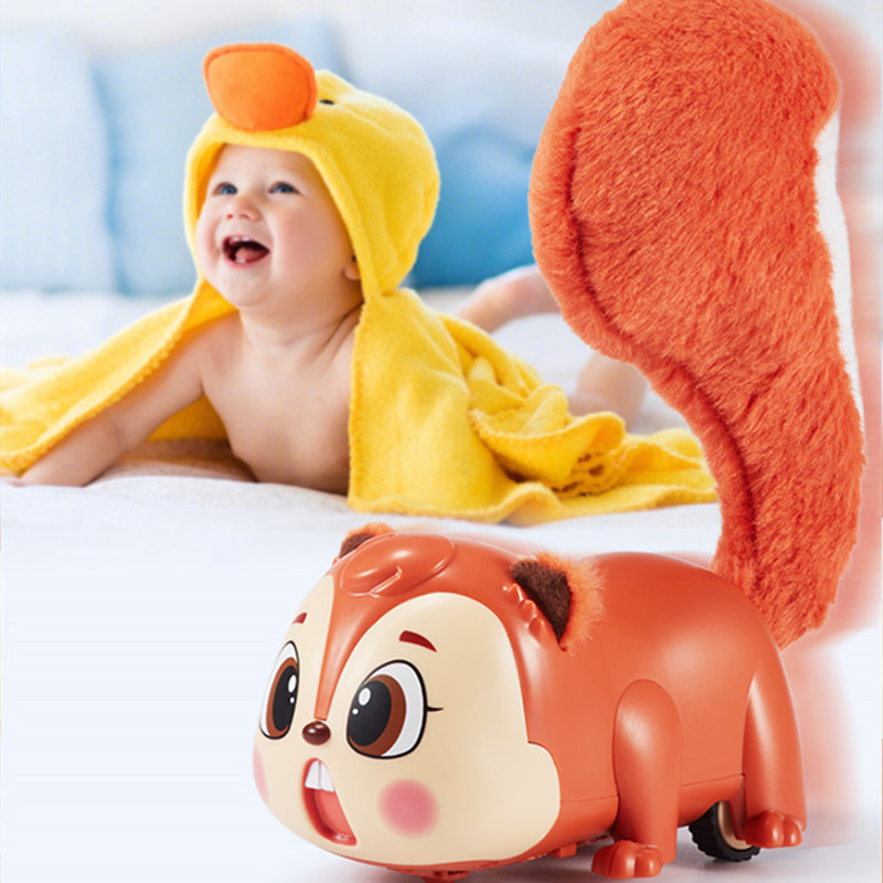  跳跳鼠嬰兒玩具有聲會動兒童寶寶電動跳舞男孩動物女孩會走路幼兒