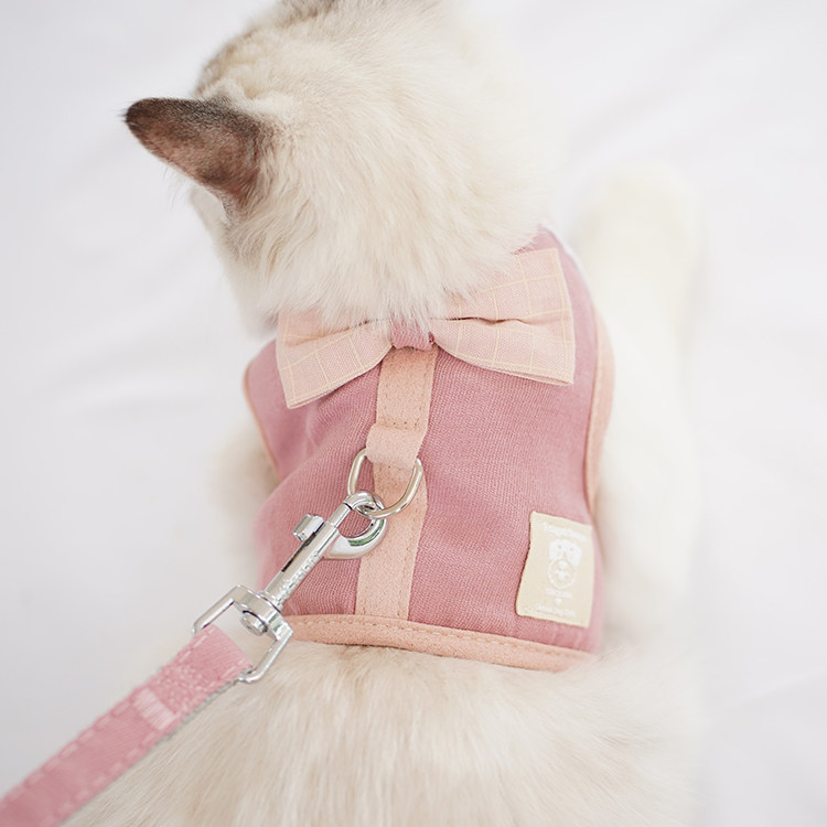 Korean Version Breast Cuddler Cat Cat Tow Rope Cute Vest Type Kitty Special Pet Supplies Anti-Off Bolt Cat Rope