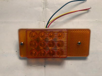 Trailer LED electronic side lamp for semi-trailer truck with wide light turn light 24V