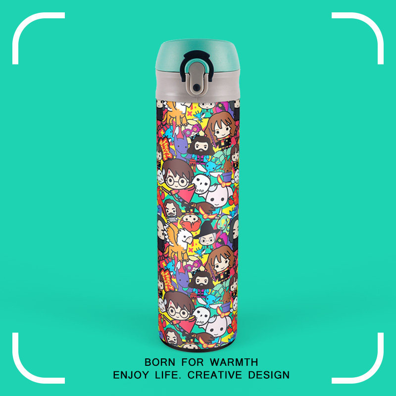 Harry Potter Snep Original Large Capacity Stainless Steel Insulated Cup Cute Drink Water Cup Pot Portable male and female students 
