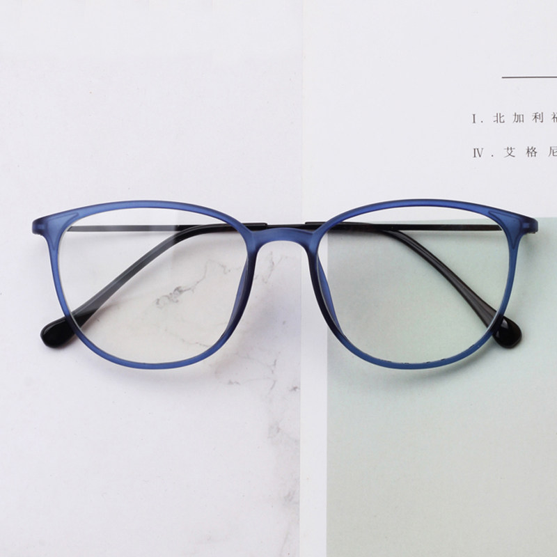 New glasses Female ultralight tr90 Eye frames Men's myopia Lenses round frame Retro eye frame Han version of the tide