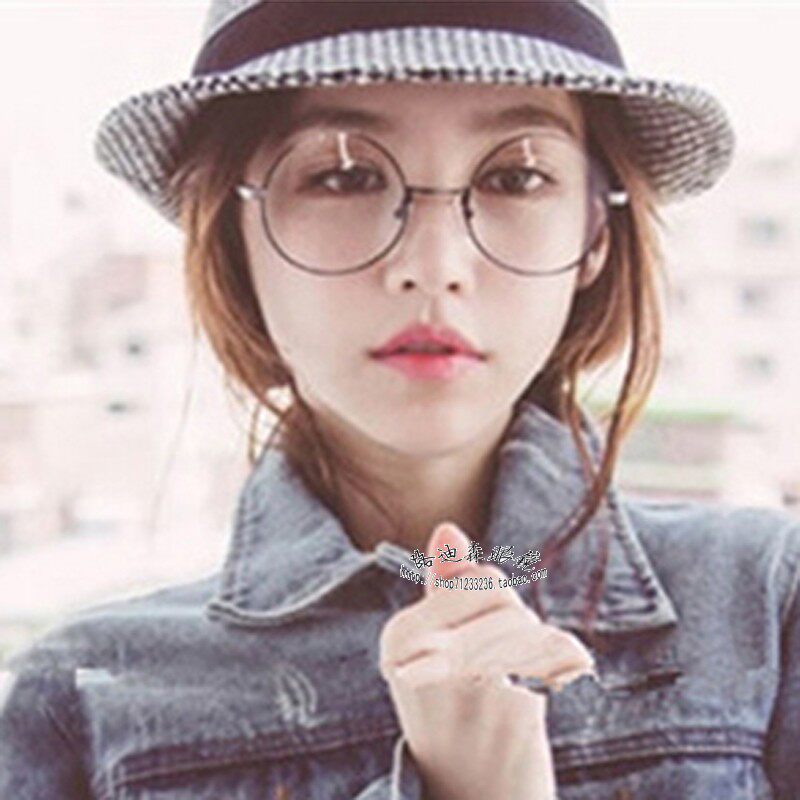 Full circle Eye frame retro Myopia Mirror Frame Female Tide Net Red with positive round frame with myopia degree anti-blue light eye