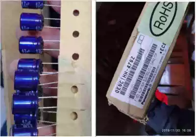 Japan Panasonic new original audio capacitor 50V47UF infinite capacitor row with boxed spot
