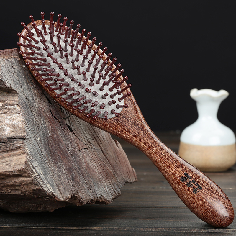 Air bag comb Air cushion comb for women's long hair sandalwood comb Hair loss Scalp massage comb Anti-head meridian comb