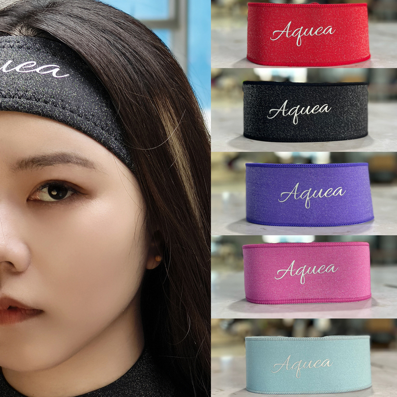 Aquea【No Snagging】Silver Series Diving Headband Diving Surfing Shiny Hair Protection Mask Band