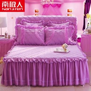 Nam Cực cộng bông dày công chúa bông giường váy ren Simmons 1.8m 1,5 m trong một khăn trải giường mảnh khởi động - Váy Petti