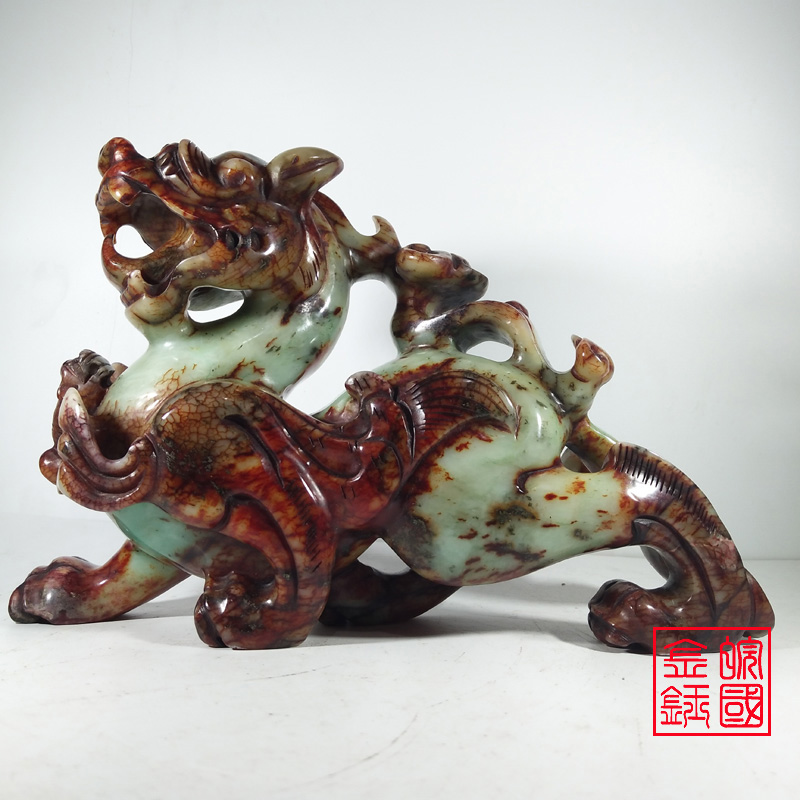 Anhui Jinyu 29CM jade Pixiu jade ornament large business gift ornament The year of life mascot bar decoration