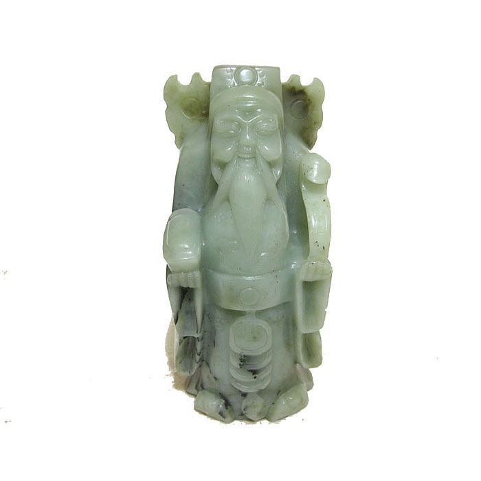 Anhui Jinyu natural jade God of wealth decoration shop company opening gift decoration Jade carving gift