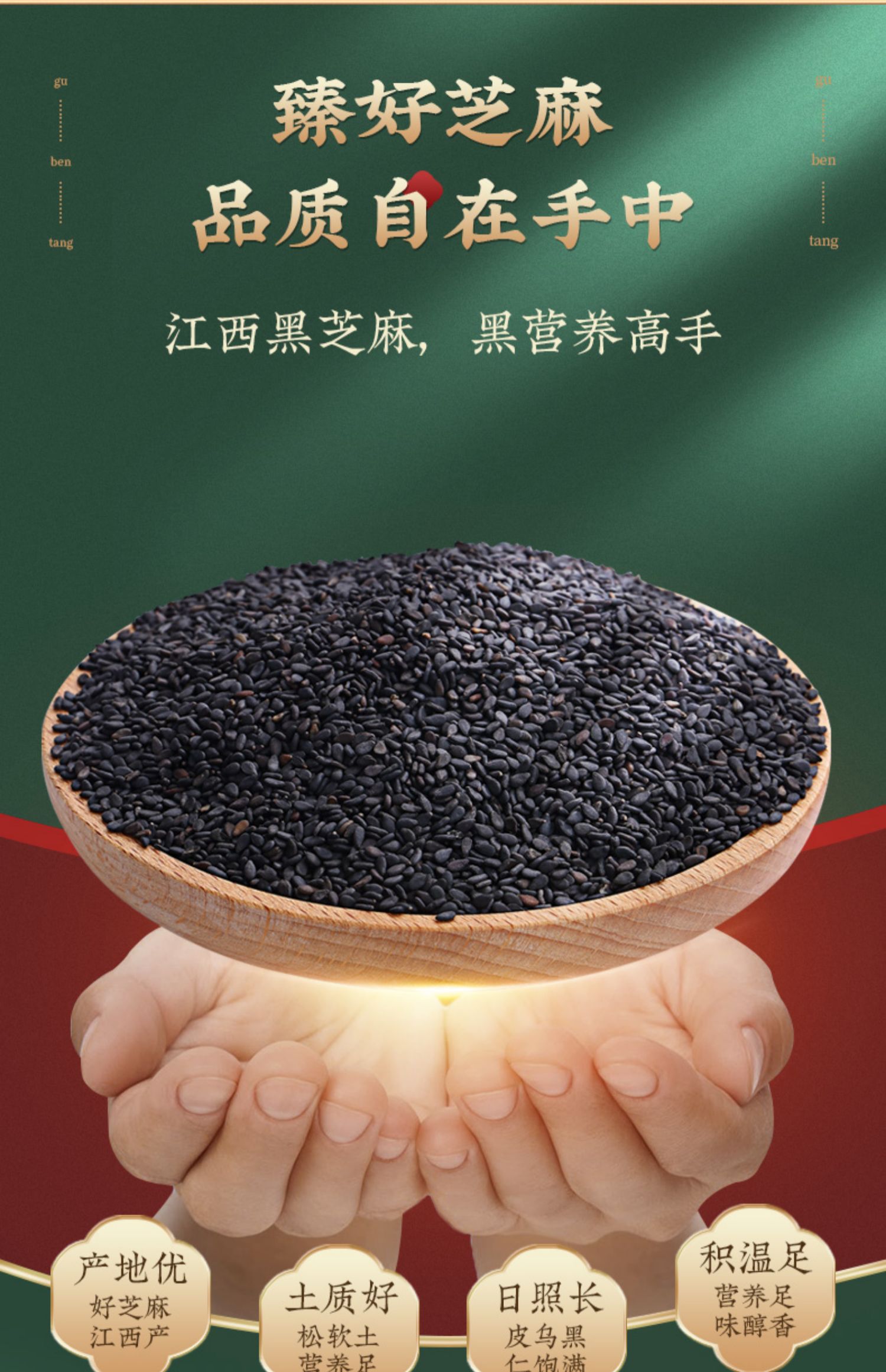 【固本堂】九蒸九晒黑芝麻丸126g*5袋