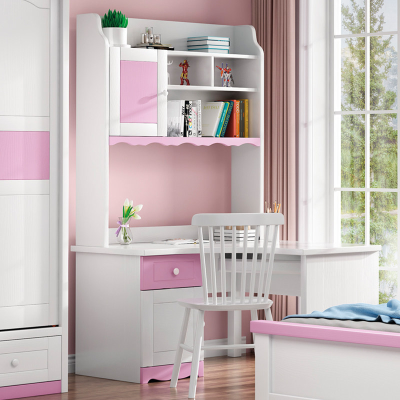 Children's solid wood desk modern minimalist girl teenage student learning home desk desk and chair combination set