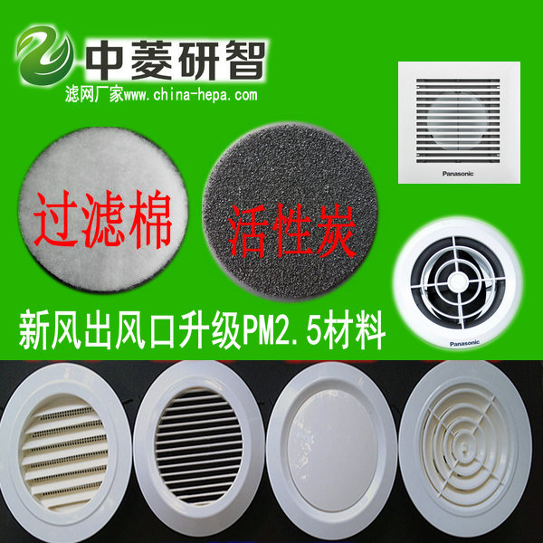 Middle Ling Research Wise Application Panasonic New Wind Air Outlet New Wind Heat Exchanger Air Outlet PM2 5 Filter Cotton
