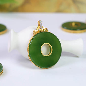 Original design jade gold inlaid jade gift for wife