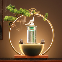 Creative vortex lucky light ring flowing water decoration fountain home desktop office opening housewarming gift back incense burner