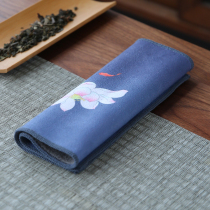 Tea towel kung fu tea ceremony accessories cloth absorbent thick suede tablecloth tea table cushion pot towel tea mat towel