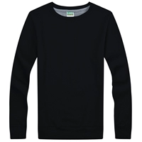 Тонкий черный свитшот