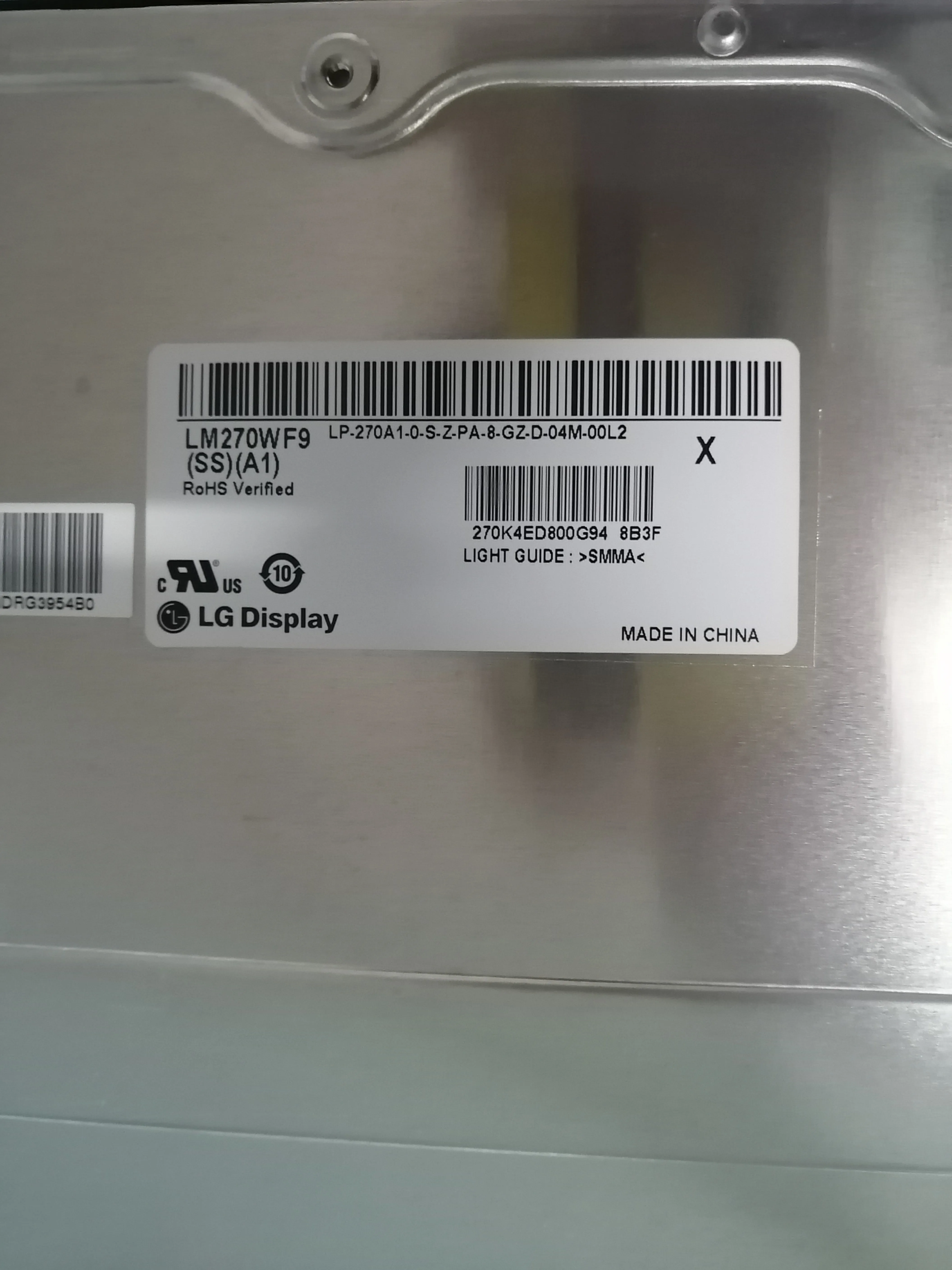 Игровой внешний дисплей LM270WF9-SSA1/B1 AW2720HF с частотой обновления 240 Гц, оригинальный дисплей LG