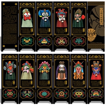 New Chinese classical mini screen decoration craft art hotel clubhouse Datang foreigner souvenir gift