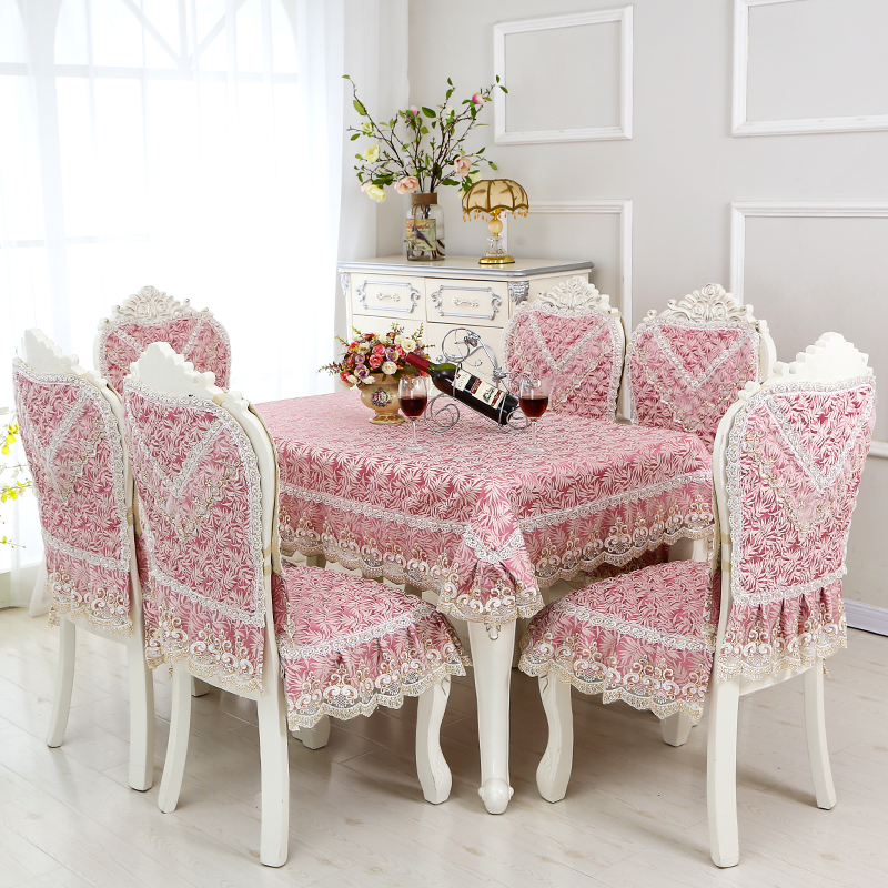 Châu âu bảng mat đặt bao gồm chỗ ngồi ghế ăn đệm vải đệm skid băng ghế dự bị đặt hộ gia đình ghế đệm ghế đệm khăn trải bàn trà