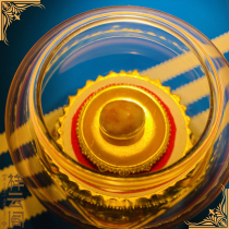  Ruyi Du Mother and son bound together Tibetan Stupa Gawu box Buddha Statue