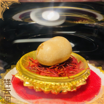 Shakyamuni Buddhas golden head and strong forehead Tibetan Buddha Statue Gawu Box Stupa