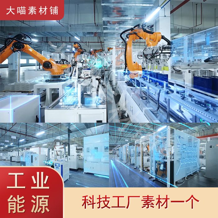 F27 Intelligent Manufacturing Technology Smart Factory Production Line Automation Robotic Arm Robot 4K Video Footage