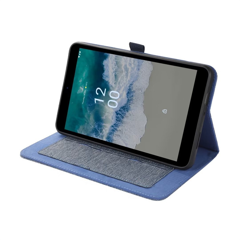 Suitable for Nokia T10 Tablet Computer Leather Case Protective Shell Tpu Soft Rubber Case Card-Insertable Jacket Protective Cover