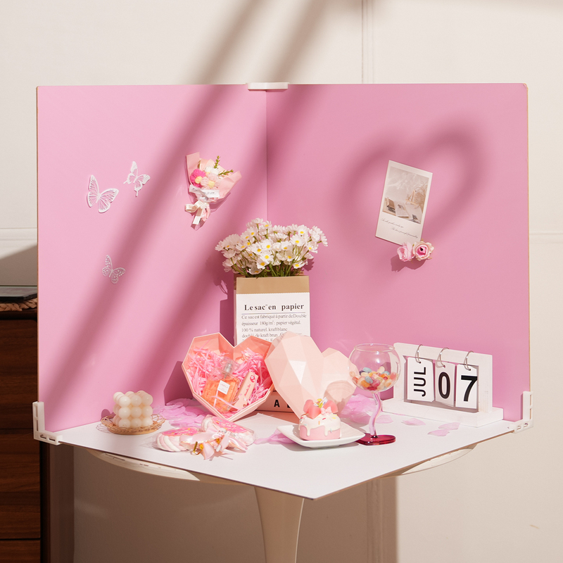 Photo Background Board ins Internet Celebrity Photography Pink Girl Chinese Valentine's Day Pvc Shooting Props Jewelry Cosmetics