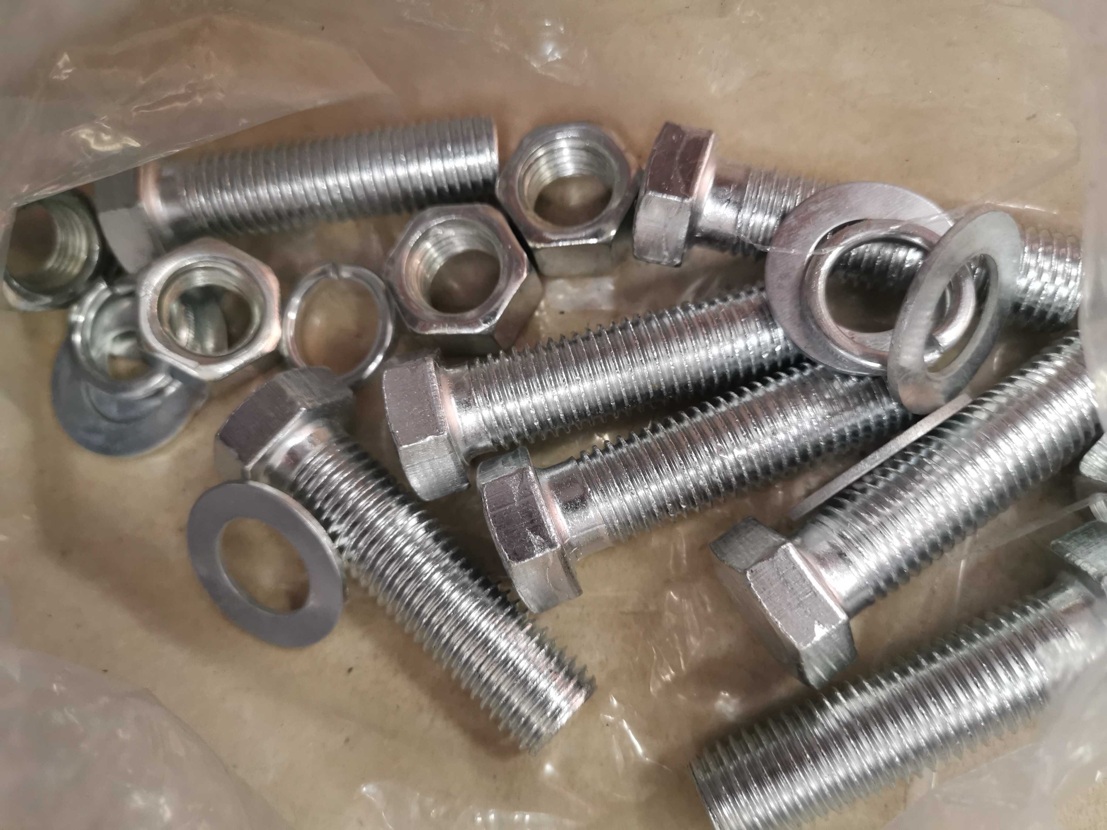 Outer hexagonal galvanized screw valve screw 16*60 70 80 130 screw nut valve flange screw