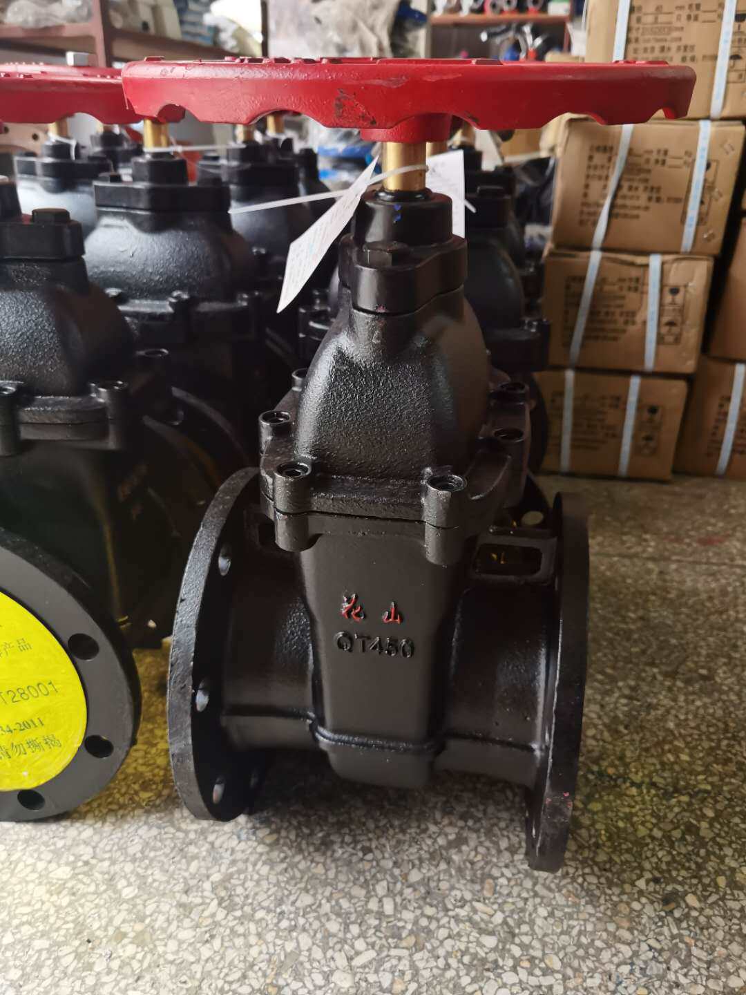 Jiangsu Flower Mountain gate valve flange gate valve DN100 gate valve Flower Mountain plate gate valve Nanjing gate valve 16 kg